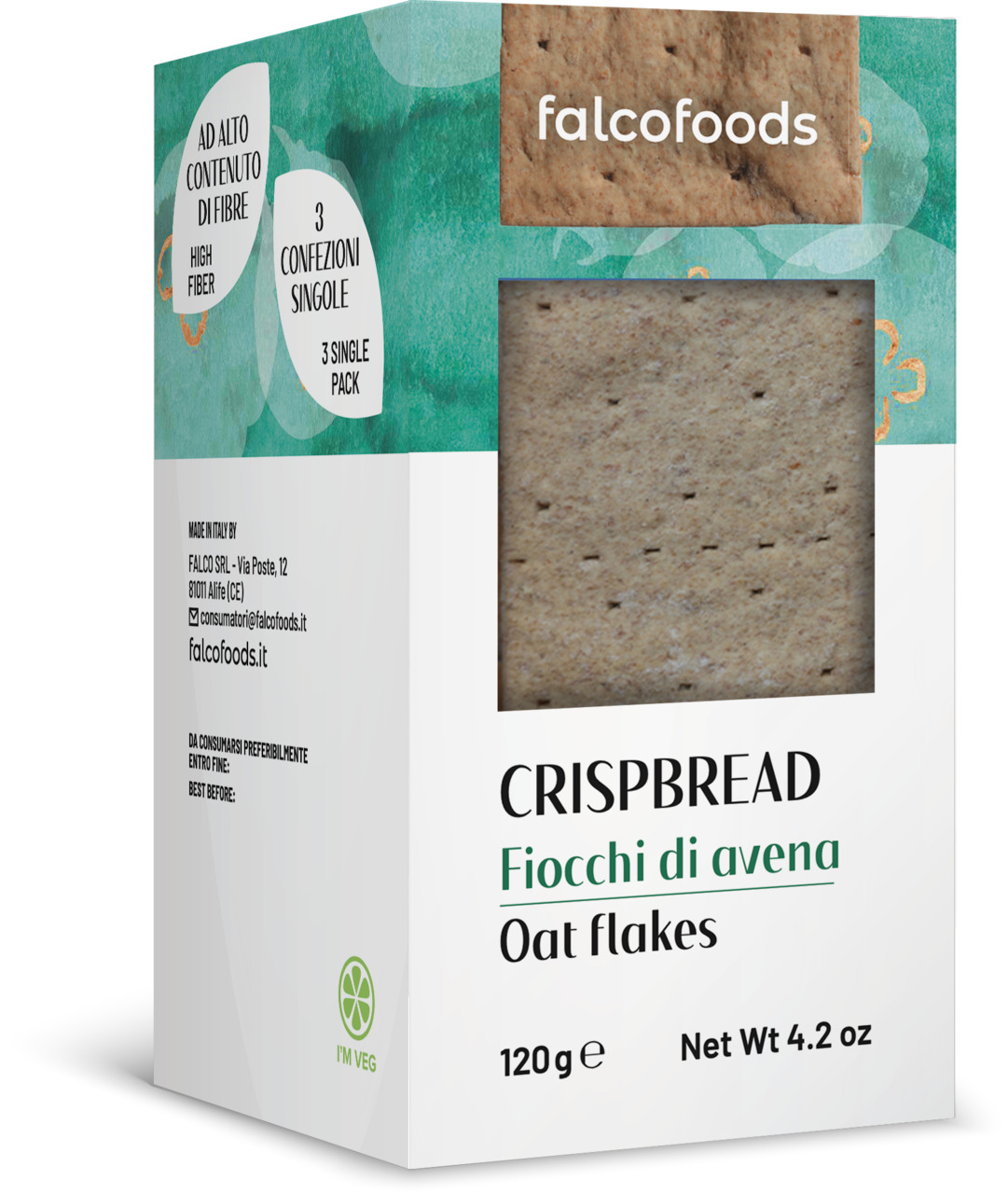 CRISPBREAD OAT FLAKES 120 G Image