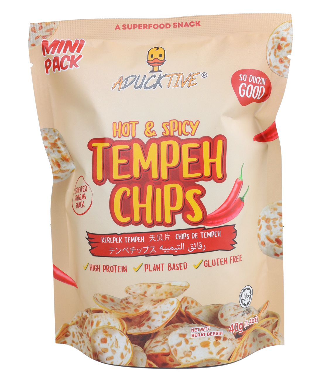 Aducktive Hot & Spicy Tempeh Chips Image