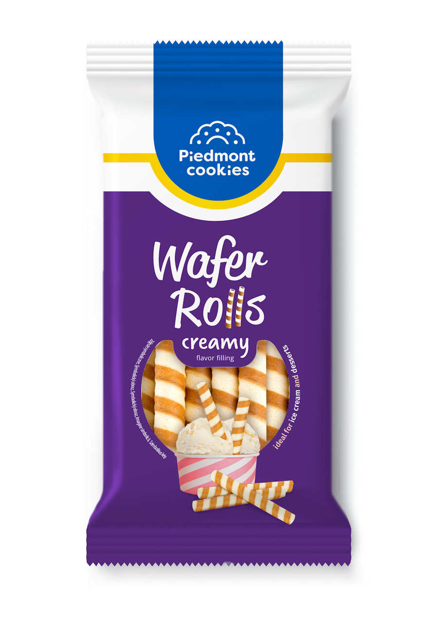 Wafer rolls creamy flavor filling Image