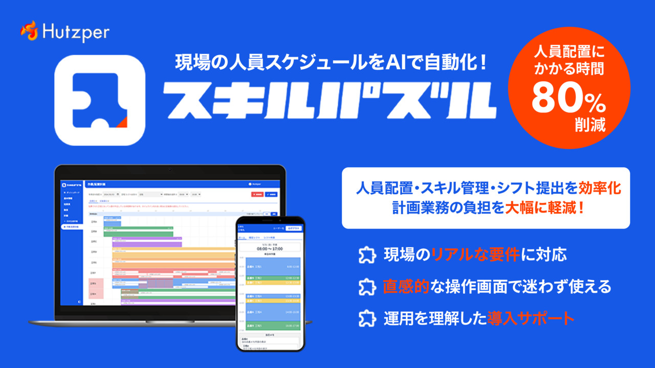 人員配置最適化AI「スキルパズル」 イメージ