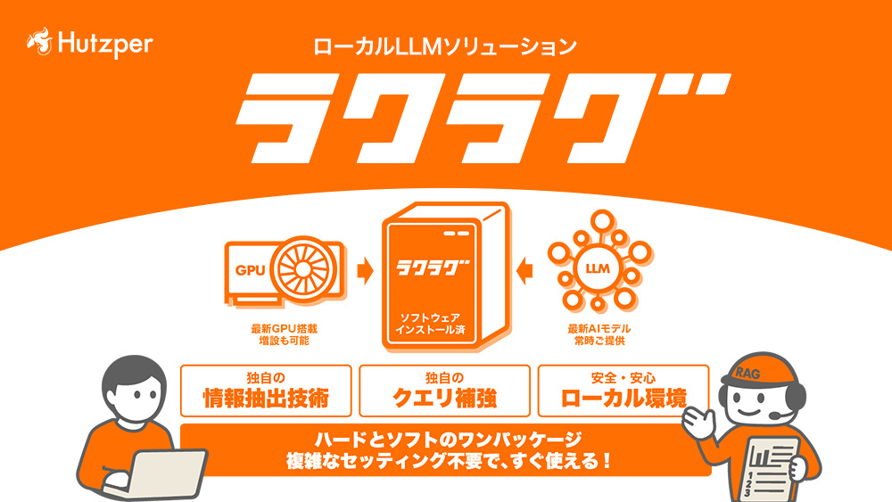 ローカルLLM「ラクラグ」 イメージ
