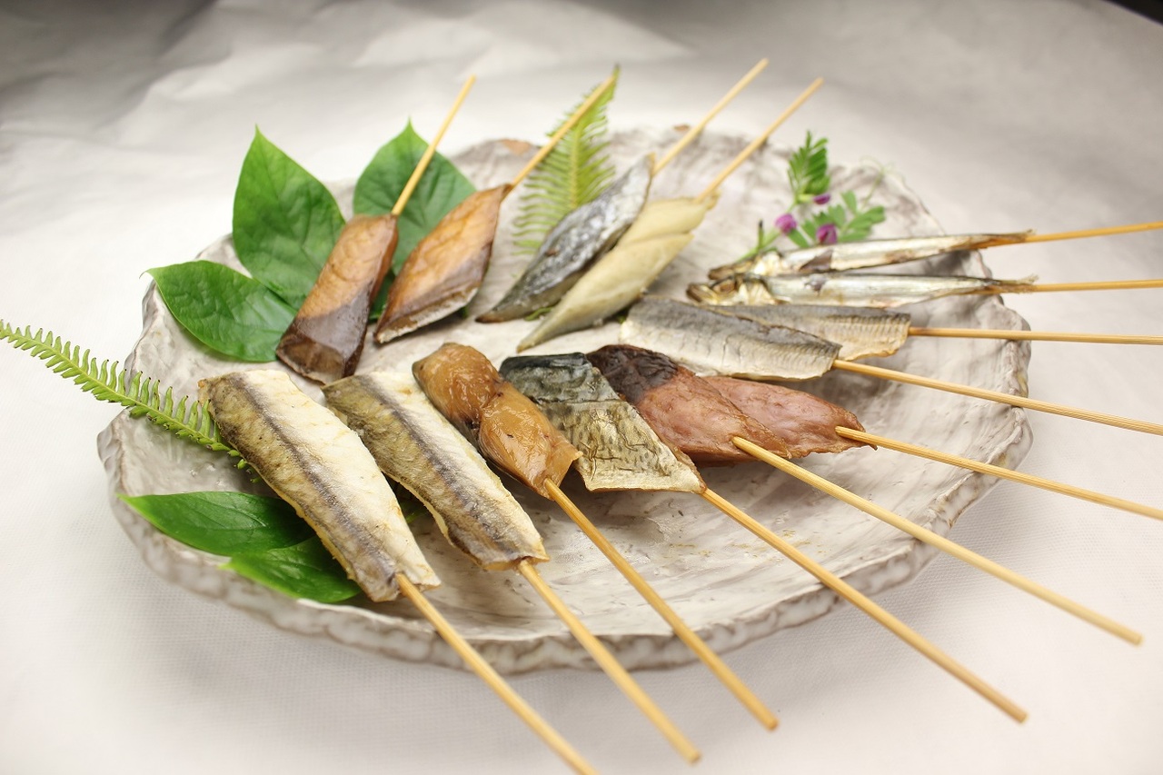 Skewer Baked Himono  ( Skewer Juicy baked dried fish ) Image