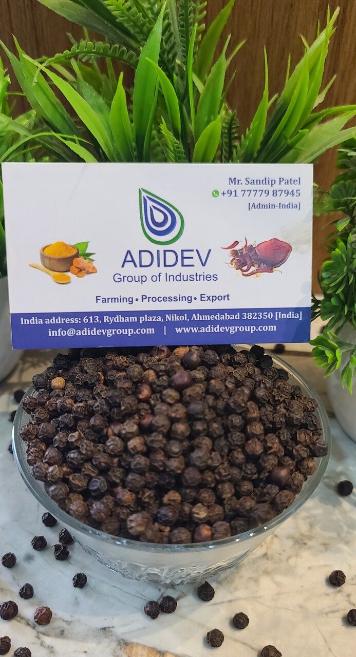 Organic Black Pepper (Piper nigrum) – Premium Indian Origin Image