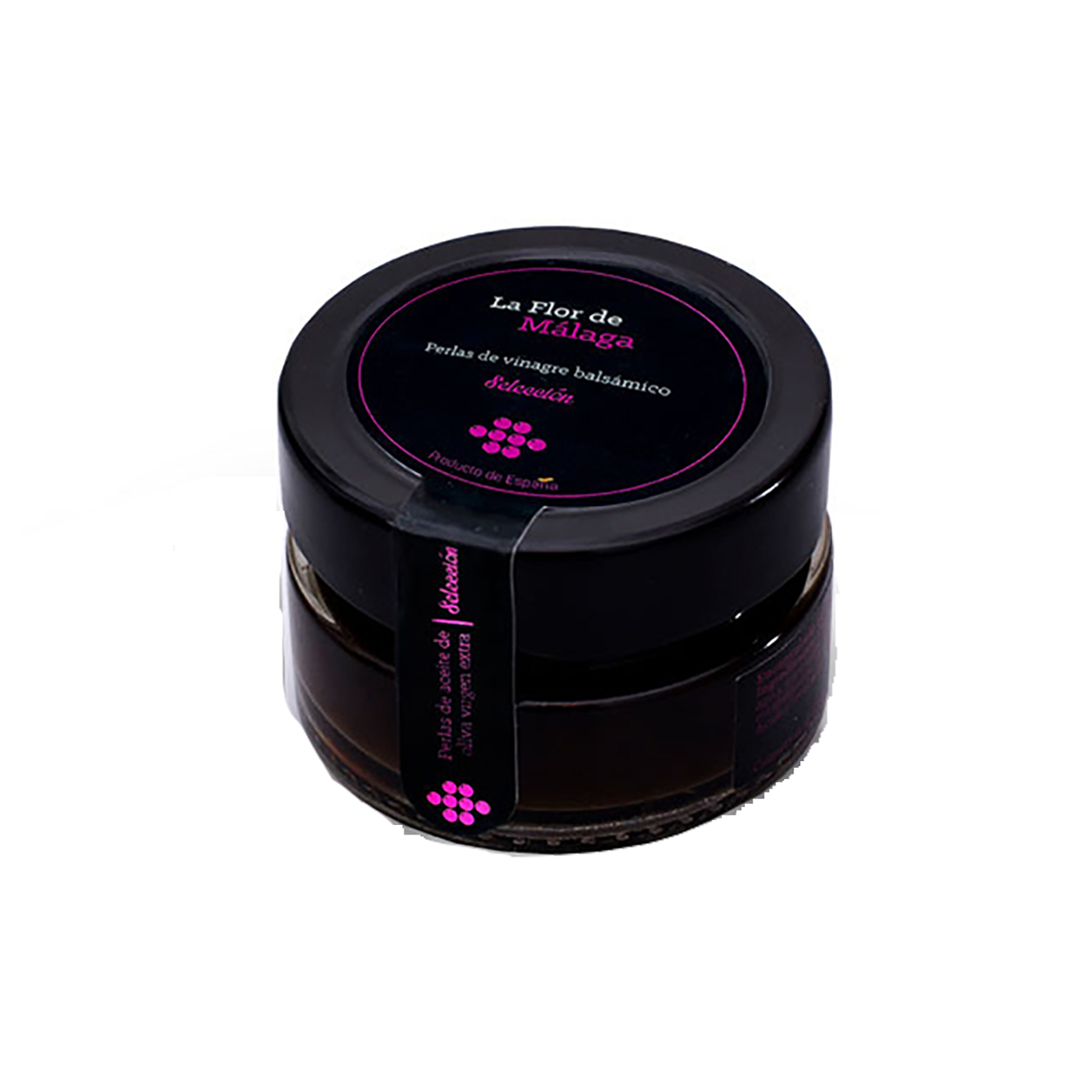 BALSAMIC VINEGAR PEARLS LA FLOR DE MALAGA TRANSP. GLASS JAR 60G Image