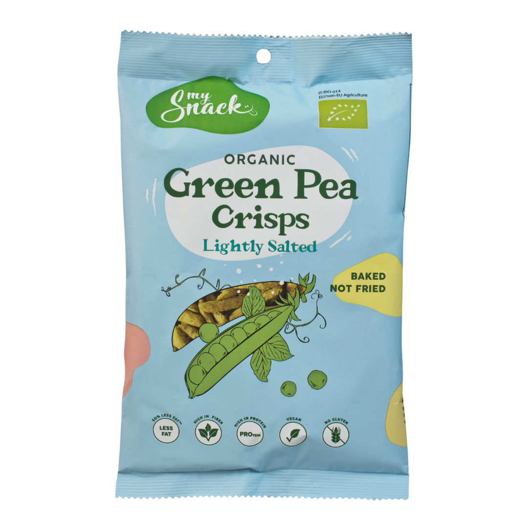 Organic Green Pea Crisps With Sea Salt Image