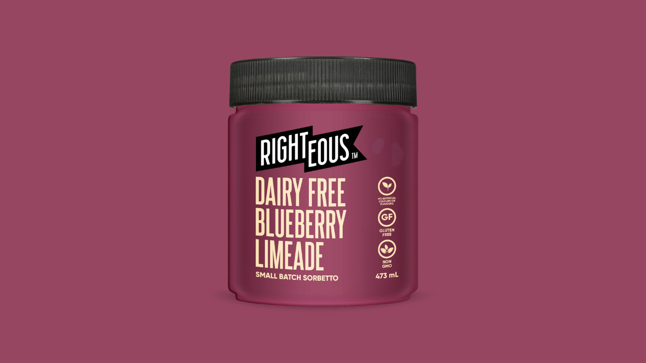 Righteous Dairy Free Blueberry Limeade Sorbetto イメージ