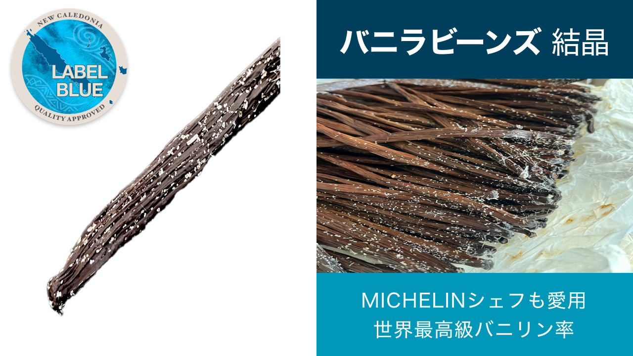 バニラビーンズ（バニリン結晶が現れた状態） イメージ