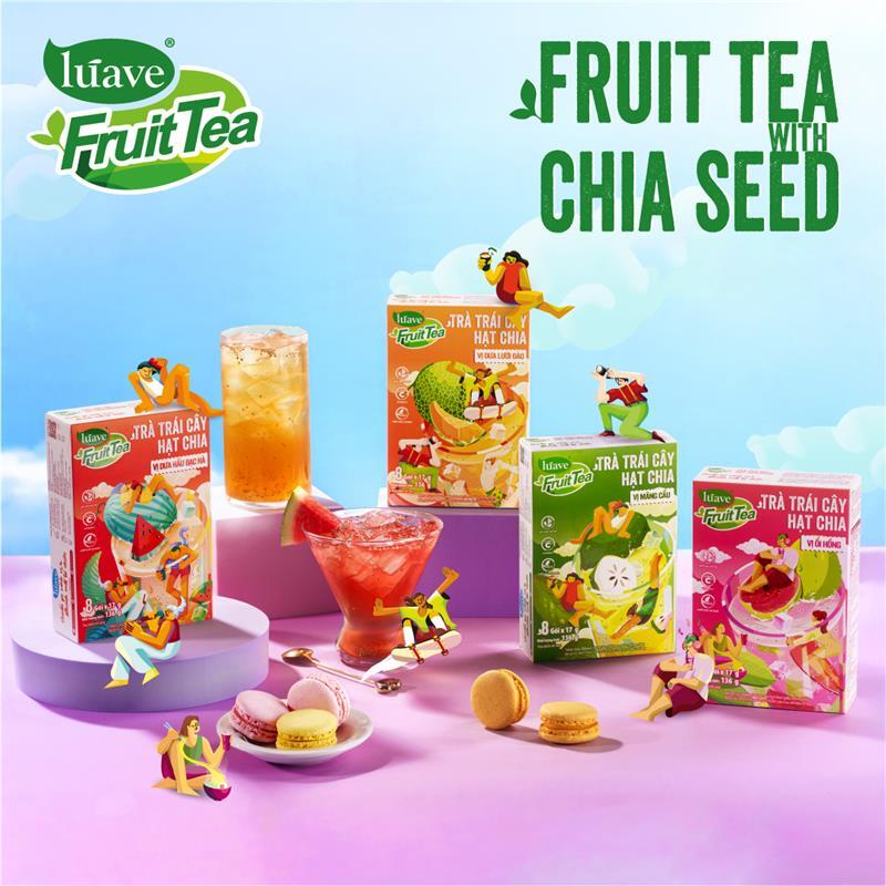 Instant Fruit Tea with Chia Seeds - Lúave Image