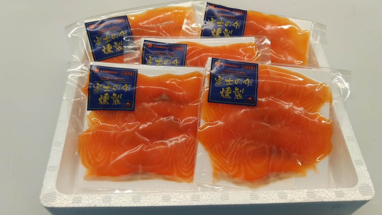 富士の介(キングサーモン×ニジマス) 冷燻製スライス　７０g Image