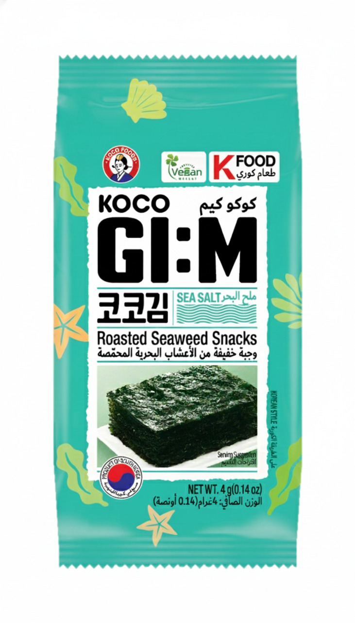 KOCO GI:M ROASTED SEAWEED SNACKS SEA SALT FLAVOR Image
