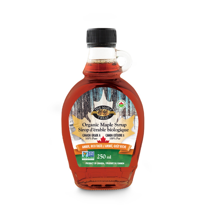 Organic 100% pure maple syrup, Amber, Rich taste, 250ml Image