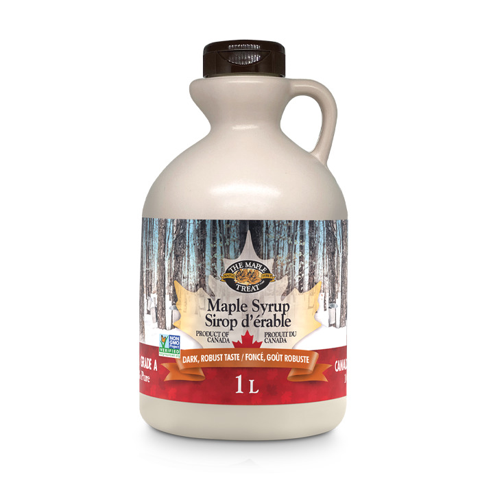 Conventional 100% pure maple syrup, Dark, Robust taste, 1L Image