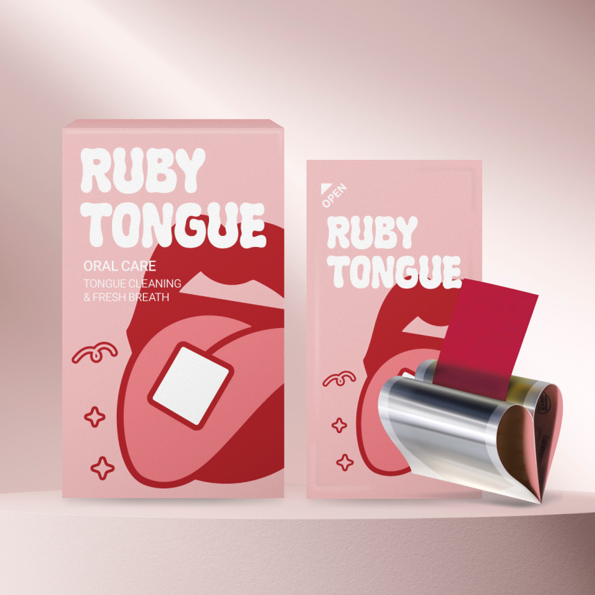 Ruby Tongue (Oral Care - Tongue Cleaning & Fresh Breath) ODF - oral dissolving film Image
