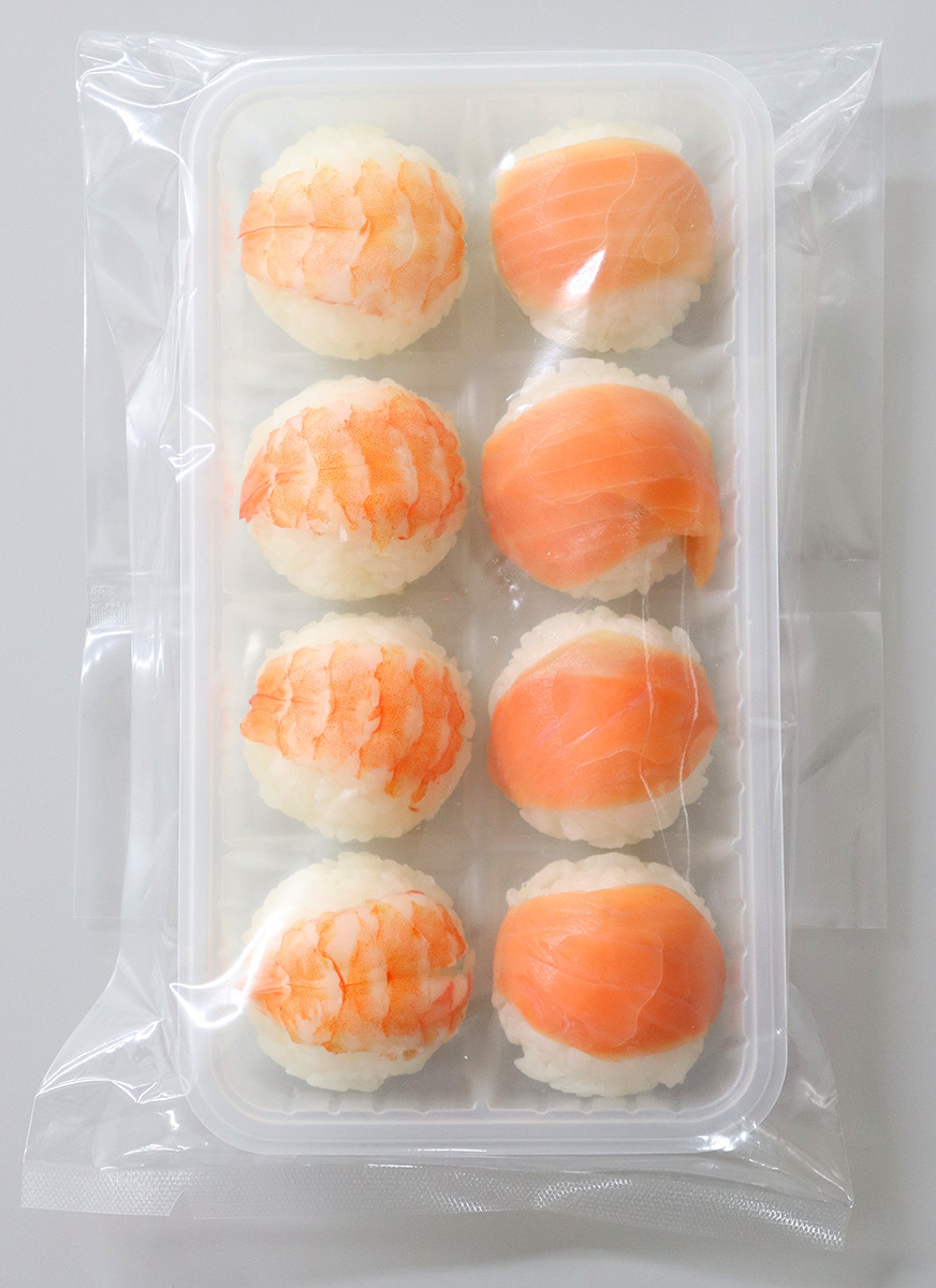 【冷凍食品】手まり寿司8個入（えび・サーモン） イメージ