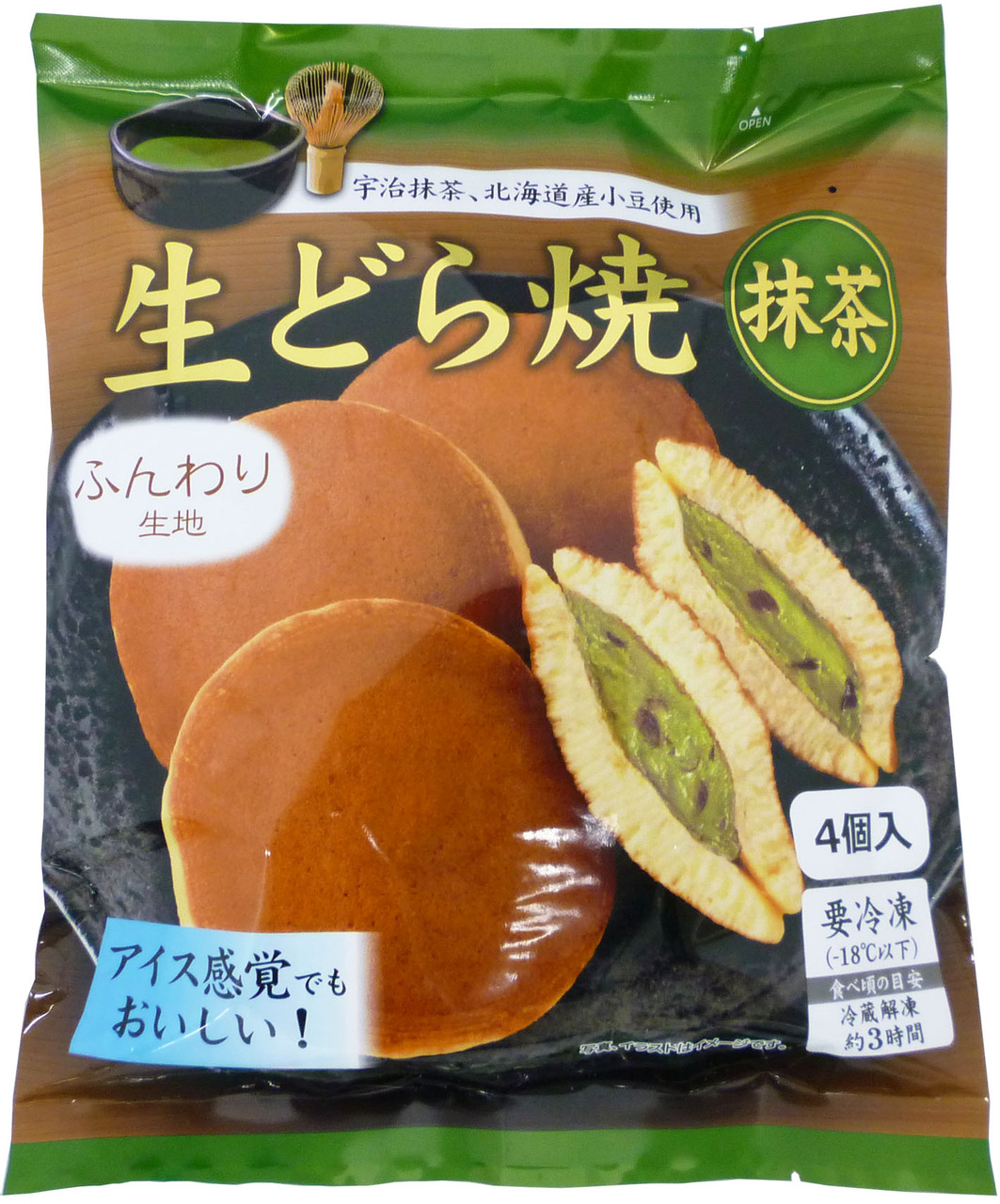 生どら焼抹茶4個パック Image