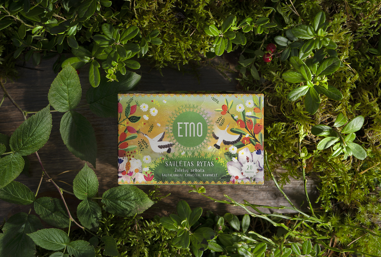  Natural herbal tea with sea buckthorn, rosehip and chamomile - "Sunny morning" Image