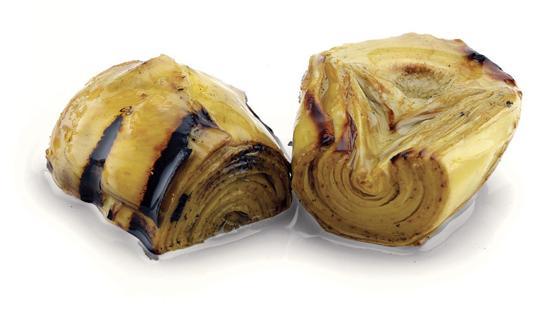 Grilled Artichokes halves Image