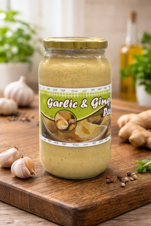 GINGER＆GARLIC MIXED PASTE HALAL 1kg/ハラールしょうがにんにくペースト 1㎏ Image