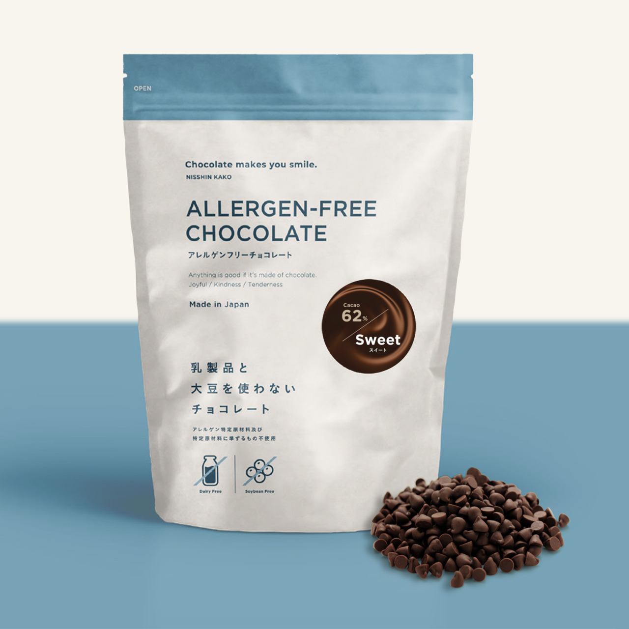 Allergen-Free Chocolate Sweet Cacao 62% Image