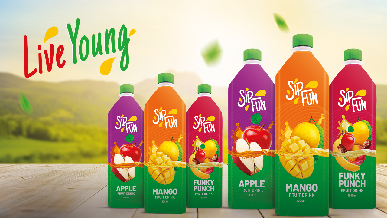SIP FUN: FRUIT DRINK, NECTAR, JUICES IN TETRA PAK AND PET BOTTLES AS WELL  Image