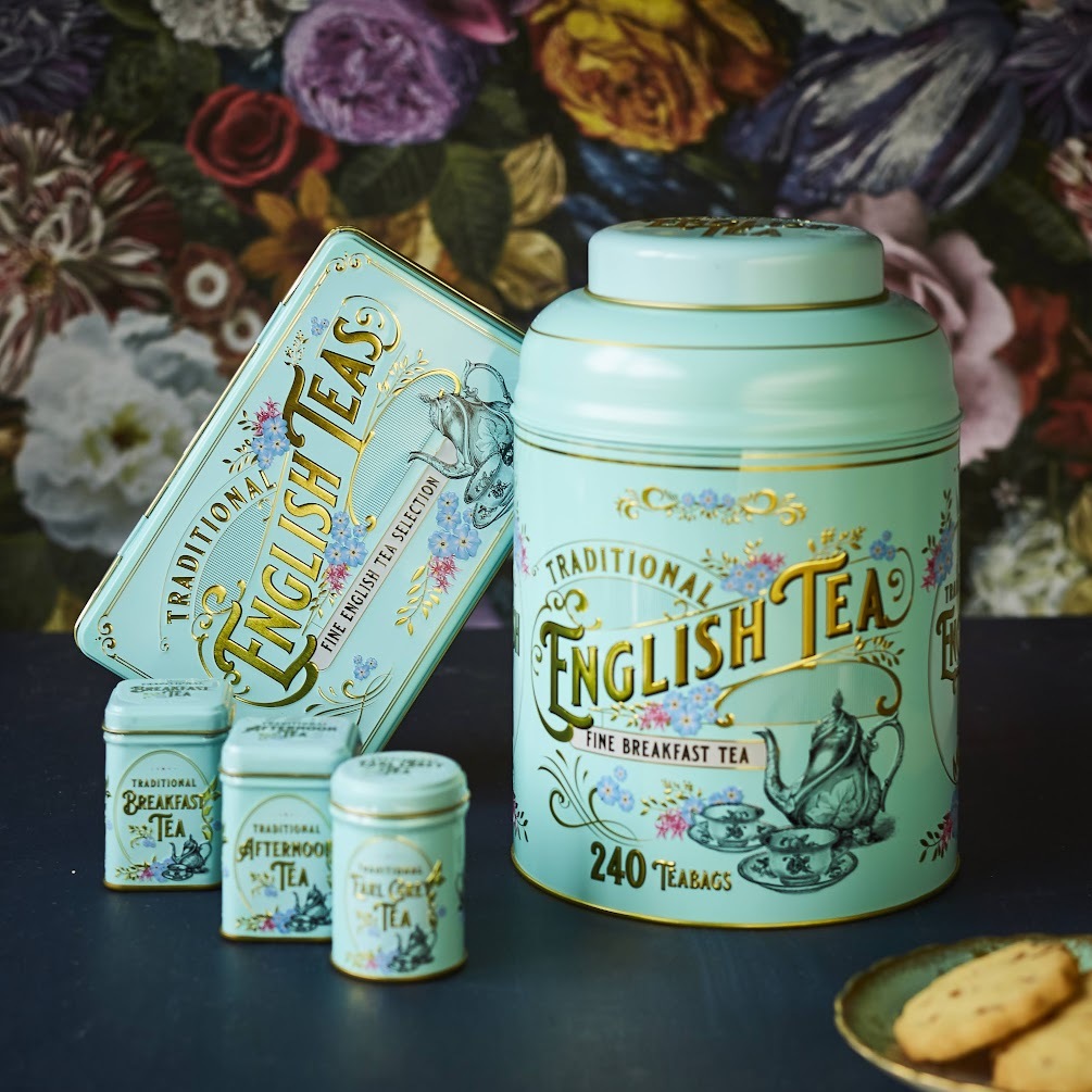 Vintage Victorian Tea Tins Image