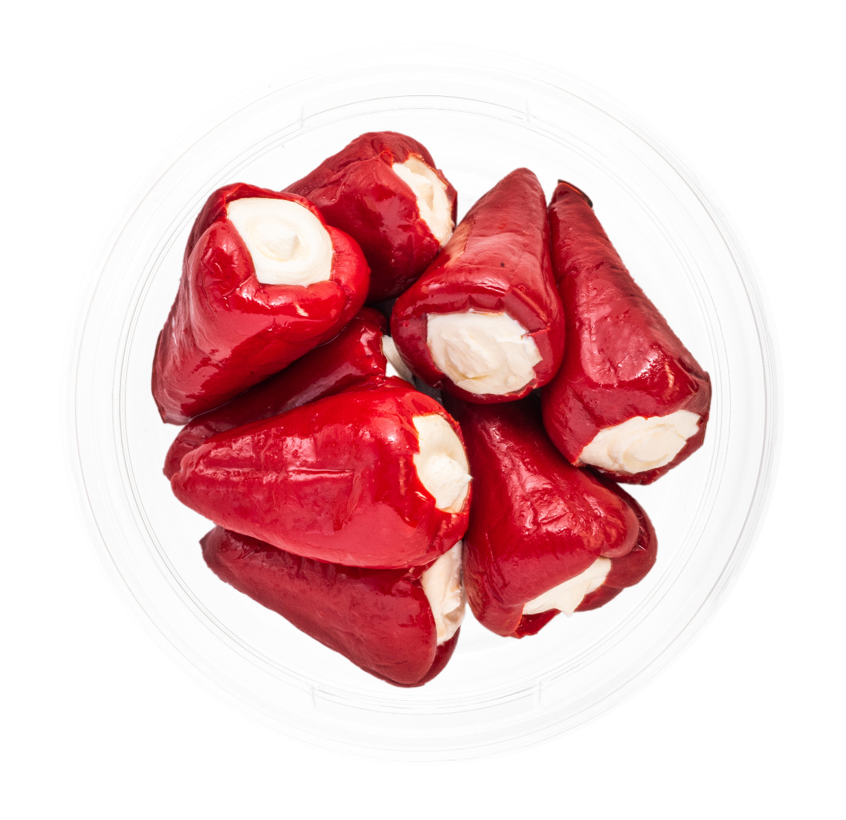 Red peppers with cream cheese  Image