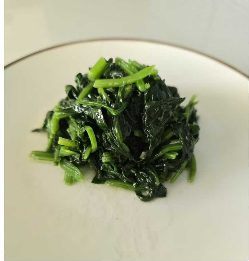 Frozen seasoned spinach Image