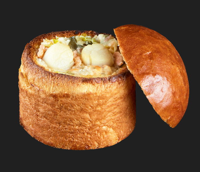 ホタテとリーク入りブリオッシュ 100g Image