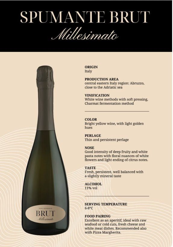 VINO SPUMANTE BRUT MILLESIMATO Image