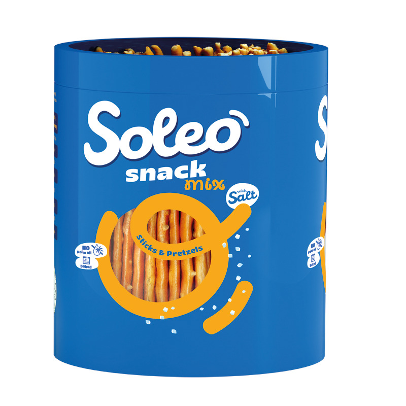 Soleo mix of sticks and pretzels in tube 300g Image