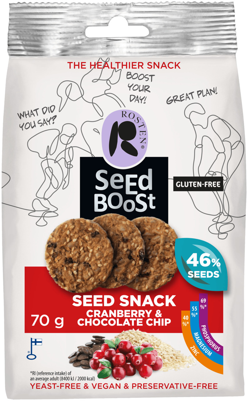 Rosten Seedboost Cranberry & Chocolate Seed Snack Image