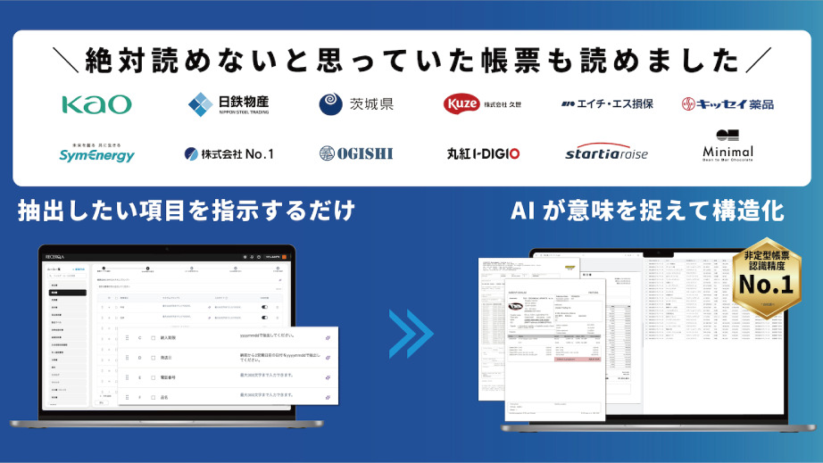 非定型AI-OCR「RECERQA Scan」 Image