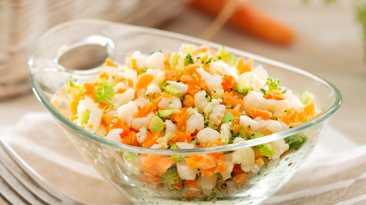 Frozen riced vegetables Image