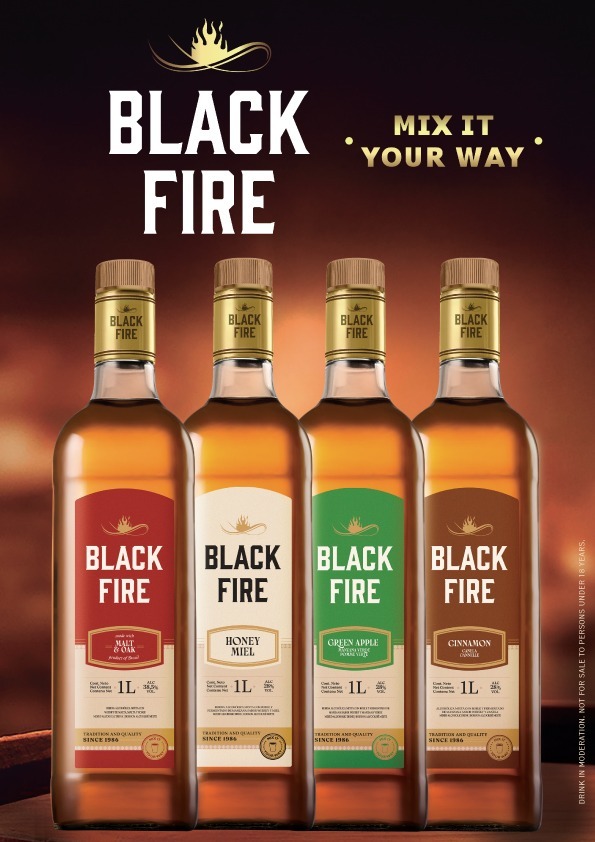 BLACK FIRE Whisky, Whisky Aperitif, Flavored Whisky Image