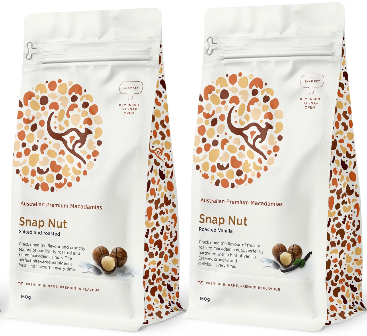 Snap Nut Macadamia 160g Pack Image