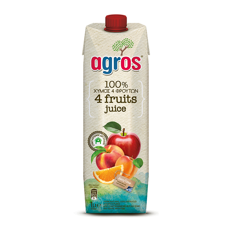 4 Fruits Juice 100% - Agros Image