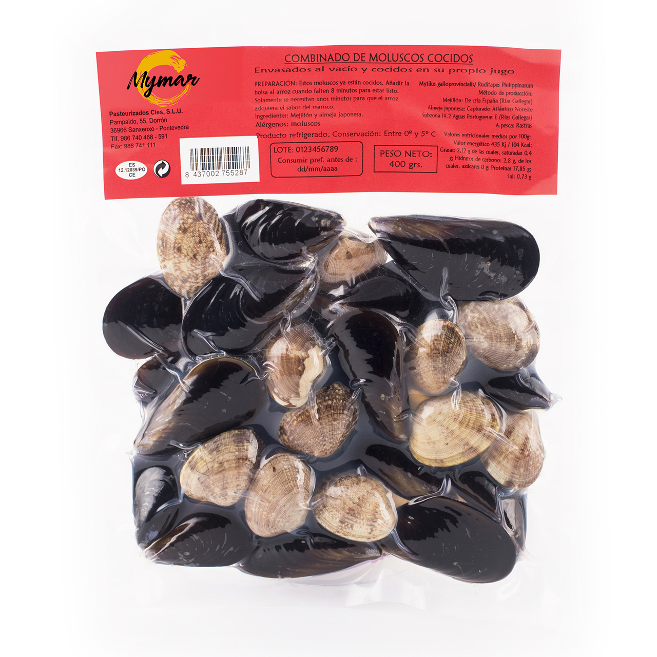 Galician Cooked Shellfish Blend (Mussels & Clams) – Ready to Eat Image