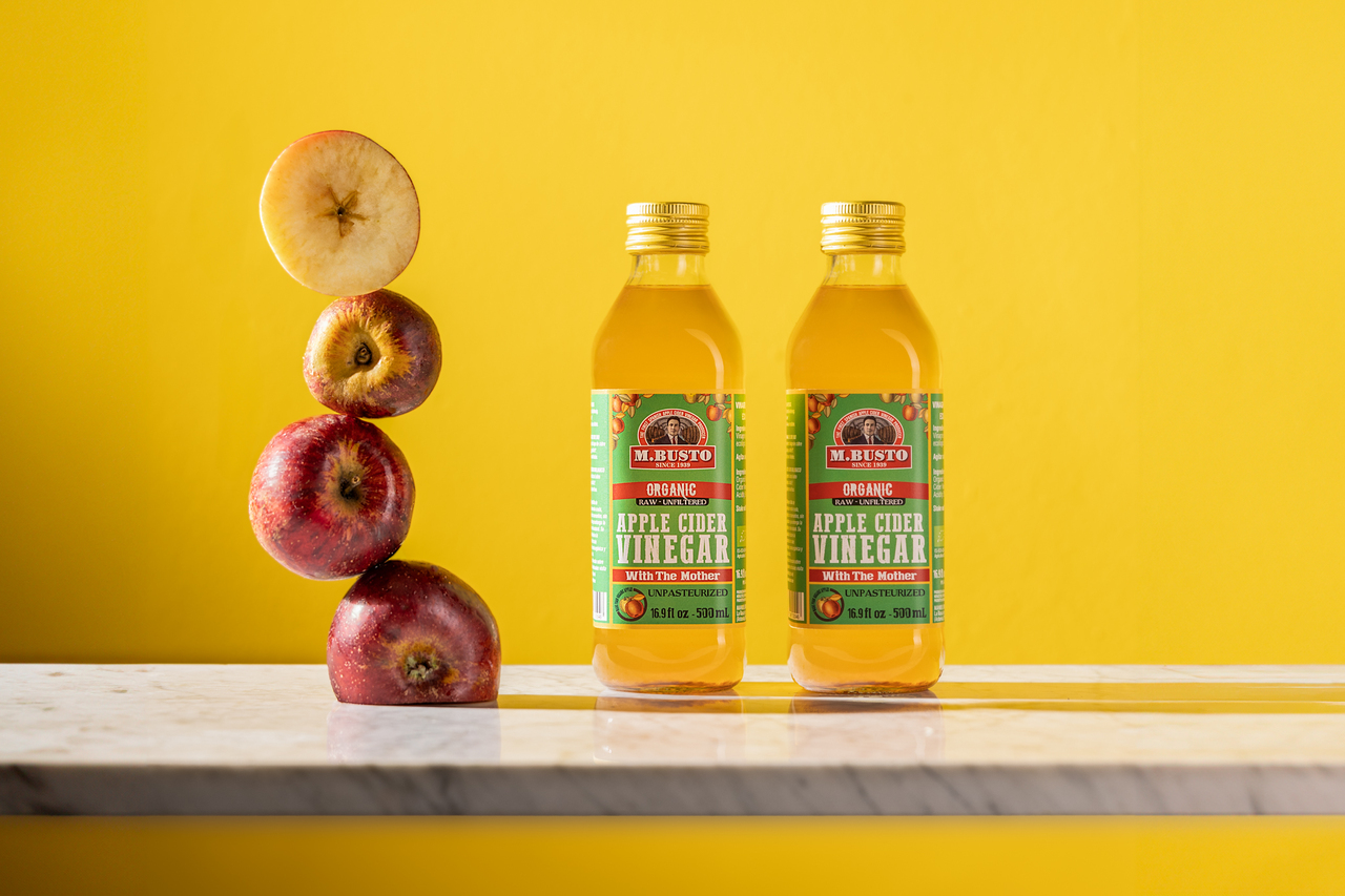 Organic apple cider vinegar with the mother MBusto - Unfiltered and unpasteurised Image