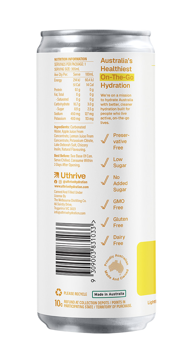 Uthrive Hydration Pineapple Image