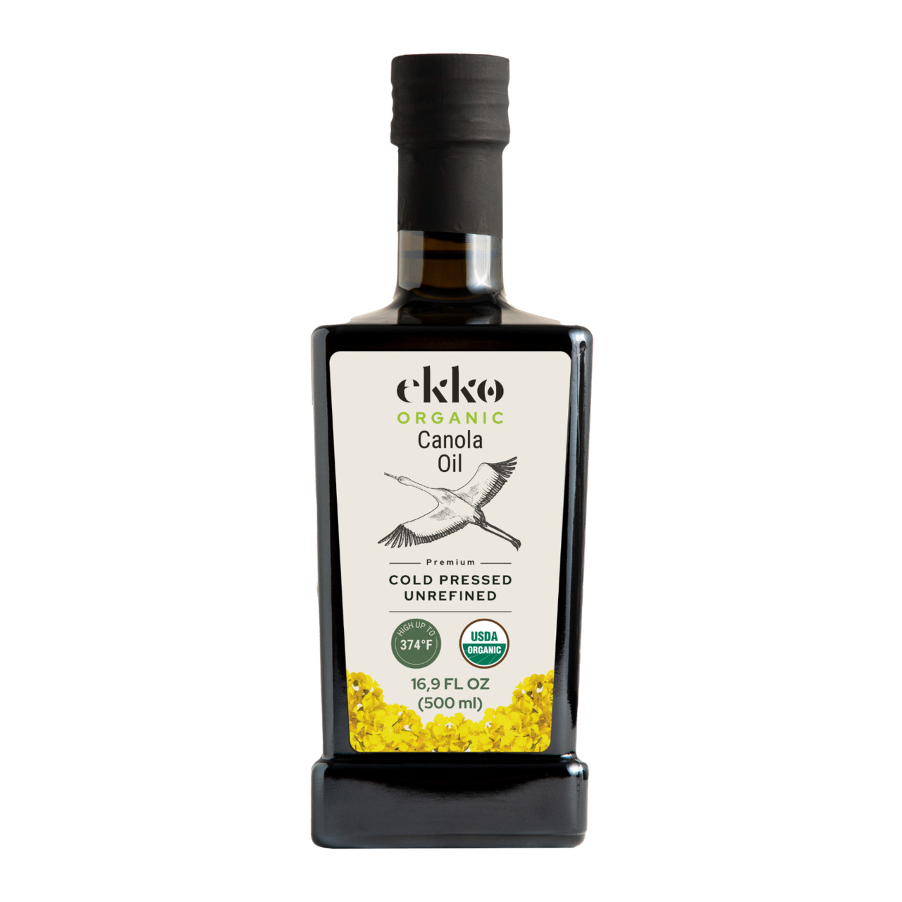 EKKO Organic Cold-Pressed Unrefined Canola Oil Image