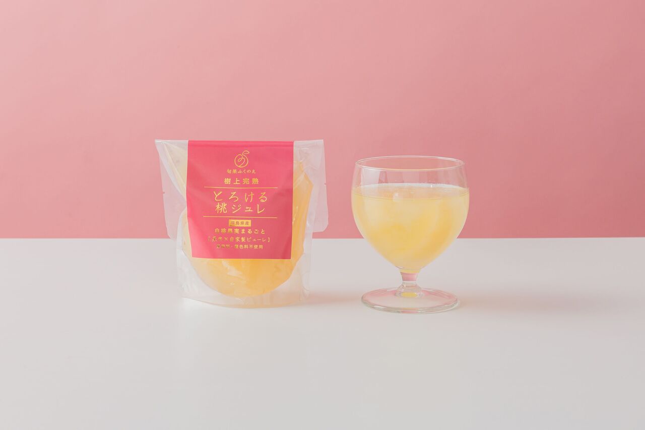 Jujō Kanjuku Torokeru Momo Jelly 【Tree-ripened white peach gelée】 Image