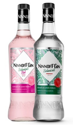 NINNOFFGIN Dry Gin, Gin Appetizer, Gin-Based Drinks, Ready to Drink (RTD) Ice Cocktail with Gin, Tonic Water and Fruits (Carbonated) Image