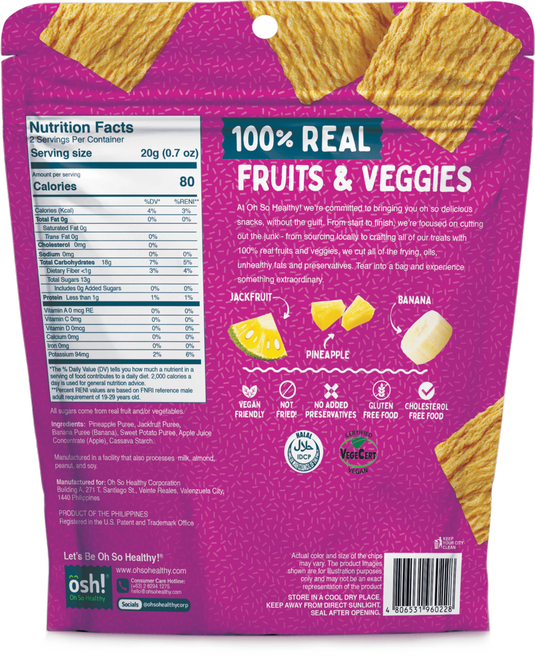 OSH Baked Crisp Jackfruit-Pineapple-Banana Image