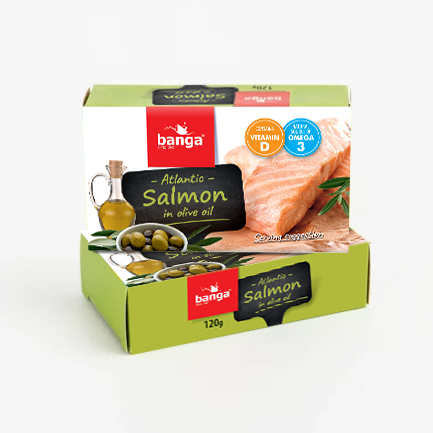 Atlantic salmon in olive oil 120g Image