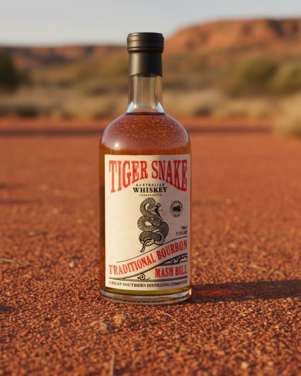 Tiger Snake Grain‑In Traditional Bourbon Mash Bill Whiskey アルコール度数 37.5% イメージ