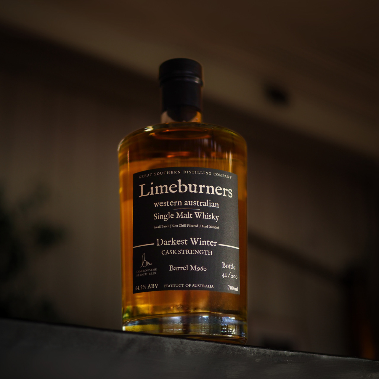 Limeburners Single Malt Darkest Winter Cask Strength Whisky | バレル M960（64.2% ABV） スピリッツ ウイスキー イメージ