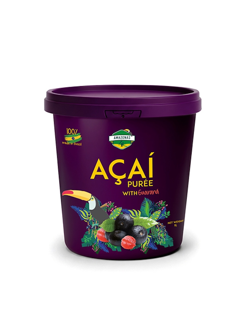 Açaí Purée with Guaraná (Frozen)   -   ガラナ入り冷凍アサイーピューレ Image