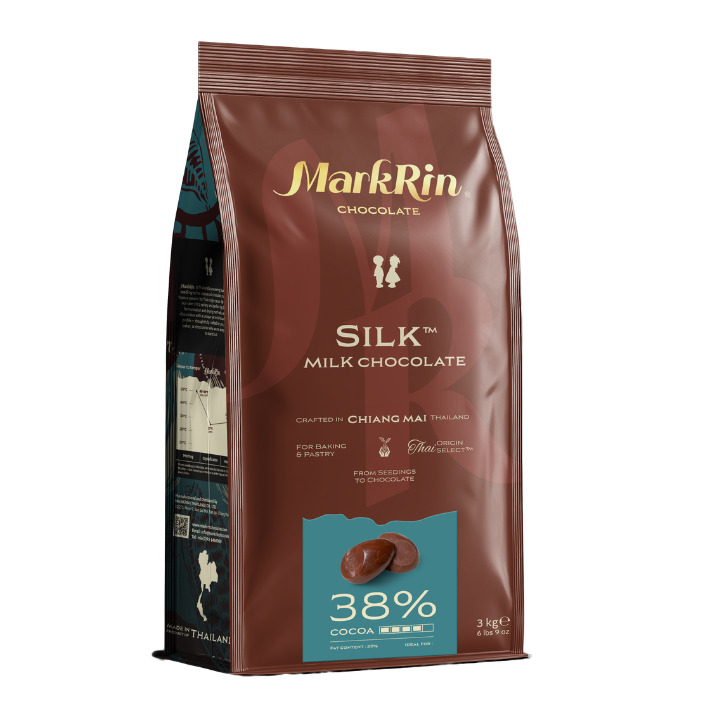 MarkRin Organic Premium Chocolate Couverture (Certified Organic, Vegan, Allergen-Free) (Dark Chocolate, Vegan Milk Chocolate, Vegan White Chocolate) Image