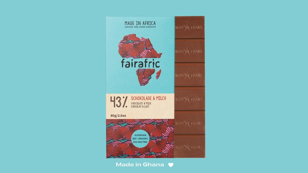 Organic Milk chocolate bar 80g Image