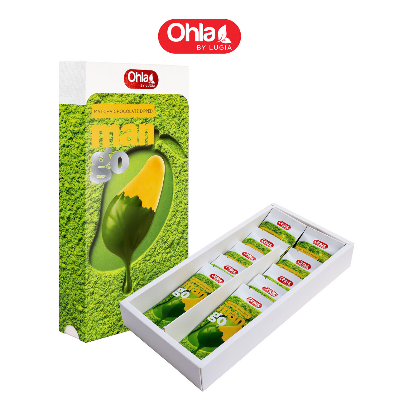 Matcha Chocolate Dipped Mango Image